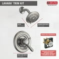 thumbnail image 4 of Delta Lahara 5-Spray Single Handle Shower Only Faucet in Stainless T17238-SS, 4 of 8