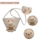 thumbnail image 2 of Bolso de hombro para mujer Bolso de paja Bolso cruzado de tejido de verano Bolso de playa (Blanco), 2 of 8