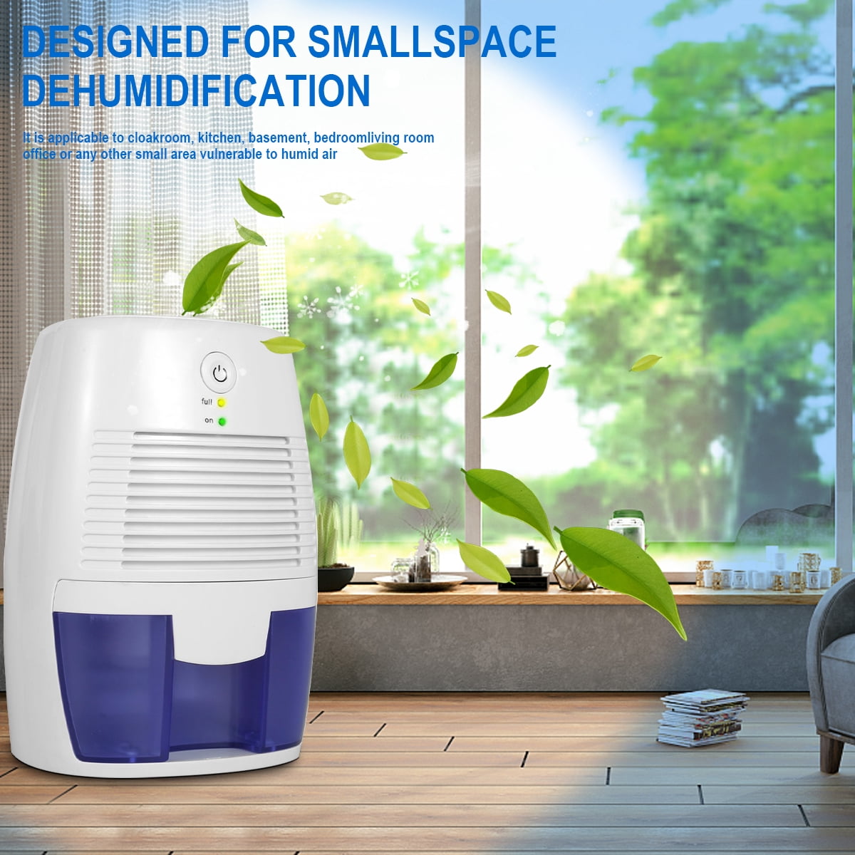 Hillnova Dehumidifiers for Home, Portable 9oz Small Dehumidifier for Bathroom Basement Room Closet RV, 1 Pack
