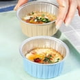 thumbnail image 4 of 1 Pc&nbsp;Disposable Ramekins Mini Aluminium Foil Baking Cups with Lids Creme Brulee Cupcake Liners, Desert Cheesecake Pans Flan Molds Tin Cups Containers for Party Favor Birthday, Yellow, 4 of 9