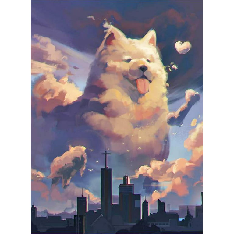 Dog Diamond Painting Kits, 5D Full Drill Anime Diamond Art Painting with  Cute Animals, Blue Sky, Perfect for Adults Kids Beginners DIY Crafts, Wall  Decoration, Creative Gifts 