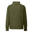 thumbnail image 4 of frariair Women High Neck Knitted Sweater Long Sleeve Thick Thread Pullover Winter Warm Cable Knit Fashion Top Dark Green XXXL, 4 of 7
