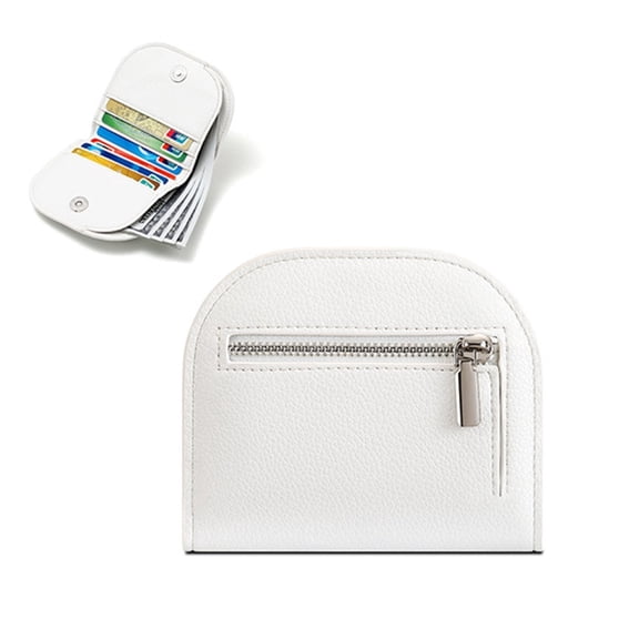 Under 5 Vggrvlo Slim Wallets for Men Black Friday Savings Rfid Leather Leather Money Clip Mens Wallet Mother's Day Gifts White