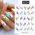 thumbnail image 2 of Calcomanías 3D de líneas geométricas de mármol fluorescente Harunouta, pegatinas para uñas, deslizador de hojas de flores para uñas, decoración artística de uñas para primavera y verano Tan Jianjun unisex, 2 of 2