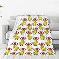 thumbnail image 4 of Salouo Rubber Duck Chicken Bird Print Bed Blankets,Flannel Blanket Comfortable Air Conditioning Blanket Lightweight Blanket for Sofa Bed Travel & Couch -40"x30", 4 of 8