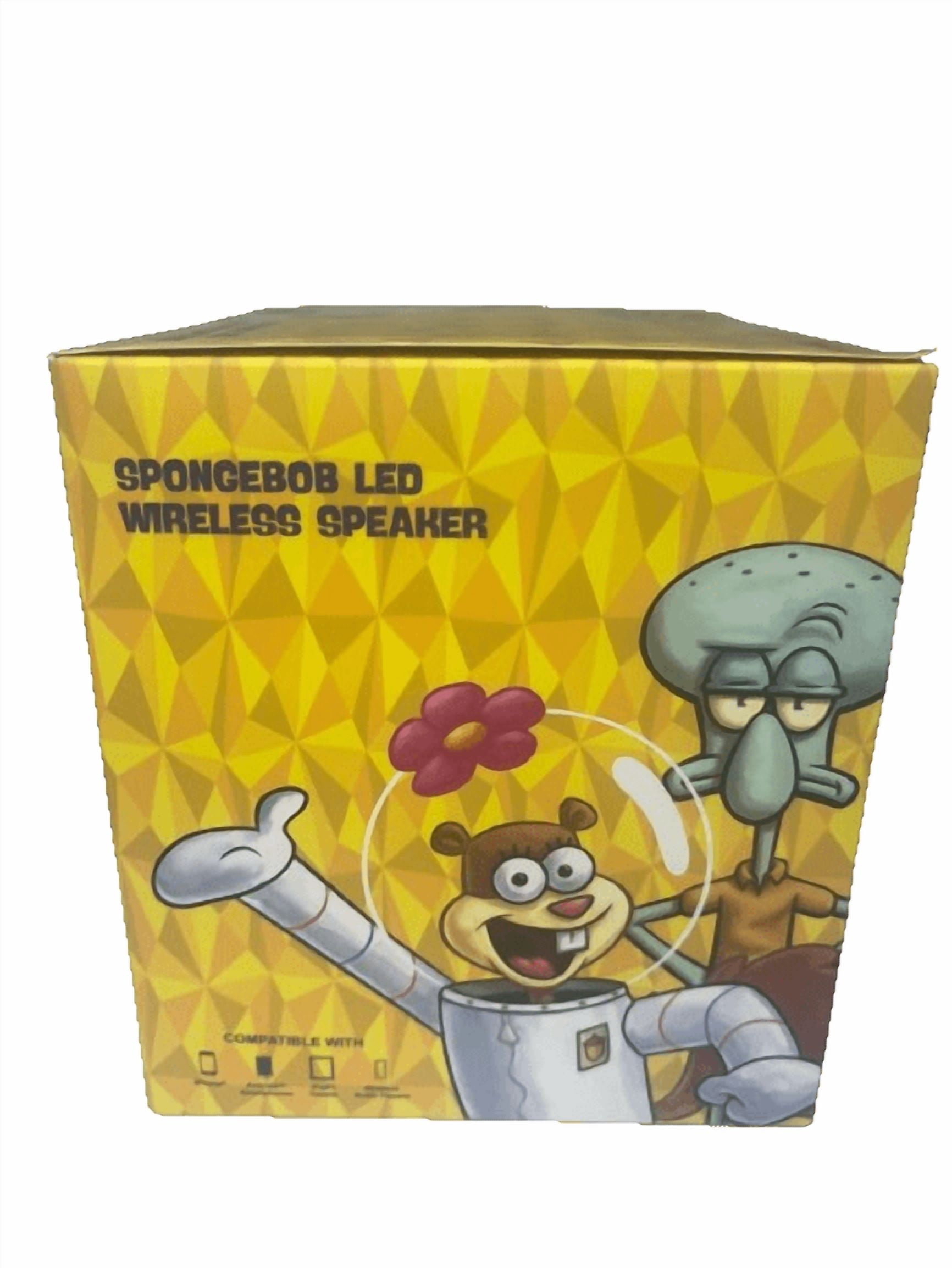 SpongeBob SquarePants LED Wireless Speaker – Bluetooth, Color Changing LED, Fun Design