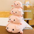 thumbnail image 4 of BR Almohada de peluche de cerdo de peluche suave, juguete de peluche de cerdo lindo y tierno, regalo perfecto para niños y amantes de los cerdos, 4 of 5