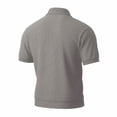 thumbnail image 6 of GJSYRH Mens Golf Polo Shirts Short Sleeve Casual Banded Bottom Stretch Classic Fit Solid Knit T-Shirts, 6 of 8