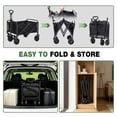 thumbnail image 3 of REDCAMP Collapsible Wagon with Wheels, 220lbs Foldable Wagon Cart, Portable Utility Cart for Sports Shopping Pet Grocery, 3 of 9