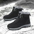 thumbnail image 2 of NOKIO Men'S Fleece-Lined Winter High-Top Boots Men's And Women's Winter Same Plush And Thickened High Top Cotton Shoes Couples Comfortable All Cold Proof Snow Boots Men'S Outdoor Snow Boots, 2 of 5