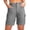 Gray Womens Shorts, variant on Womens Cargo Shorts Summer Hiking Elastic Waisted Straight Leg Going Out Short for Women with Multi-Pockets