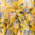 thumbnail image 5 of PatPat Girls Summer Dress Toddler Girl Floral Dresses Chiffon Layered Princess Sundress, Yellow,3 Years, 5 of 7