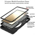thumbnail image 5 of Dteck Case for Samsung Galaxy Tab A9 Plus Case 11 inch 2023 (SM-X210/X216/X218), Heavy Duty Sturdy Shockproof Case with 360° Rotating Stand Handle Shoulder Strap,Black, 5 of 10
