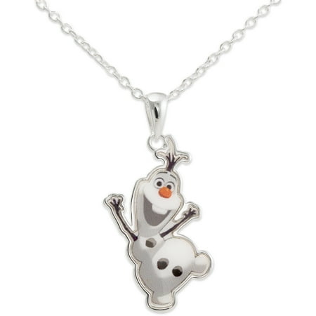Disney Frozen Silver-Tone Olaf the Snowman Pendant