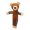 Bear, variant on Squeaky Plush Dog Toy with Rope Limbs 15" - Cute Stuffed Animal for Small Medium Large Breeds - Interactive Chew Toy for Cuddling & Playing(Fox)