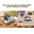 thumbnail image 4 of Portable 13,648 BTU Gas Stove, Stainless Steel, Single-Burner, Camping Stove for camping, hiking, 4 of 21