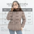 thumbnail image 3 of GrmtClth Winter Jackets for Women Fashion Thicken Warm Zip Up Quilted Coats with Hood Soft Comfy Long Sleeve Fall Winter Outerwear Coffee L, 3 of 4