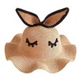 thumbnail image 1 of Sombrero de conejito con visera ancha, sombrero para el sol, sombrero de playa de moda, sombrero de cubo transpirable Caqui, 1 of 9
