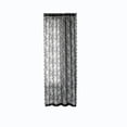 thumbnail image 7 of Ouuluon Black Lace Sheer Curtain, Vintage Floral Print Scalloped Design Rod Pocket Drape for Living Room Bedroom Window Door Home Decor, 7 of 7