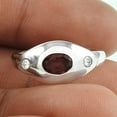 thumbnail image 2 of 925 Sterling Silver, Garnet & CZ Gemstone Ring, Stackable Ring, Stacking Ring, Spiritual&nbsp;Gifts, Anxiety&nbsp;Ring, January April Birthstone Ring, Promise Ring, Unique&nbsp;Gifts For Women (7), 2 of 4