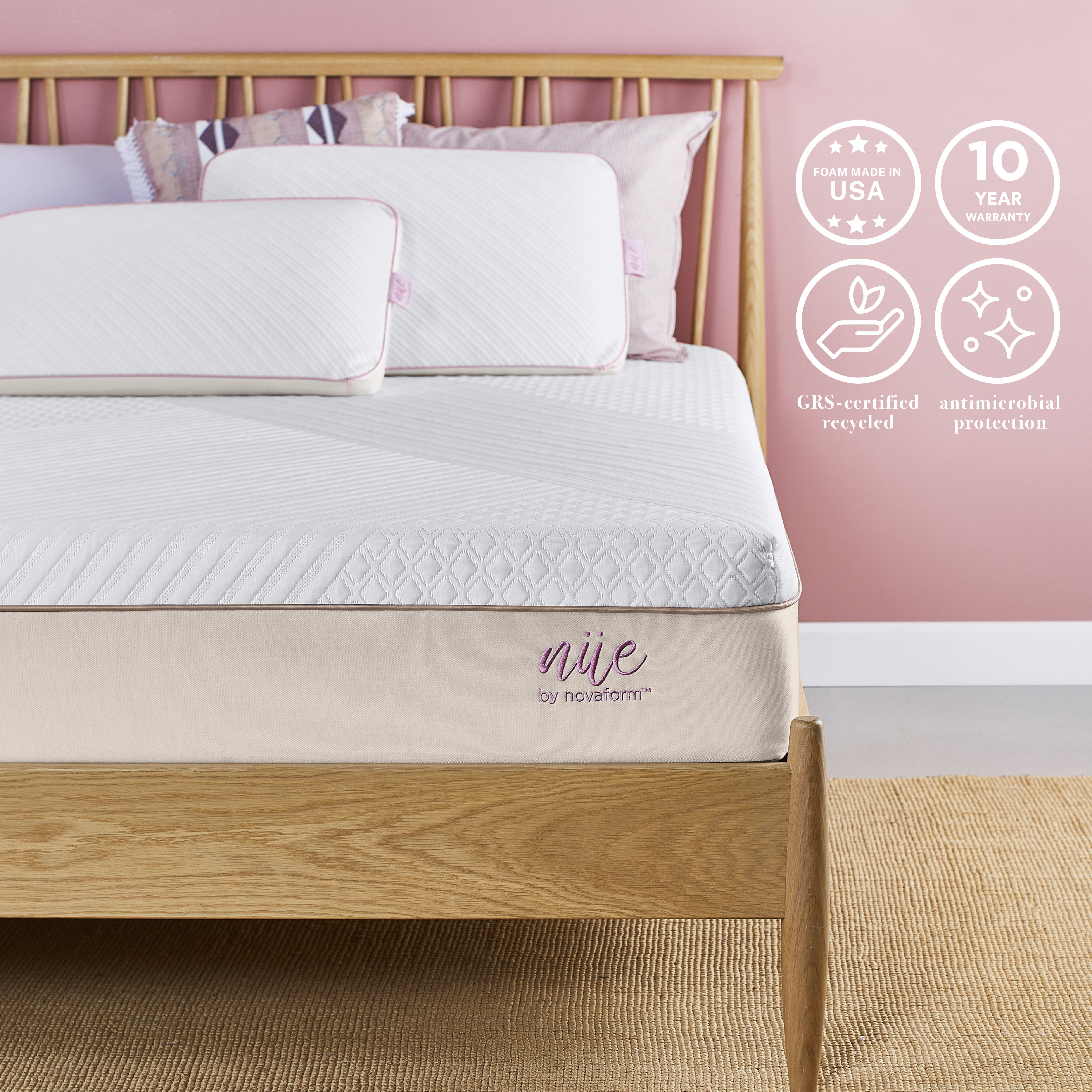 nue by Novaform 10" Advanced Support Foam Mattress, Twin