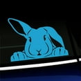 thumbnail image 1 of Peeking Bunny - Vinyl Decal - Choose Color - [ICE BLUE], 1 of 1