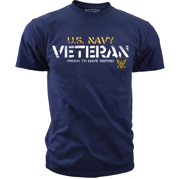 U.S. Navy Veteran Proud to Have Served TShirt US Navy Men's T