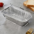 thumbnail image 2 of Moldes desechables de aluminio para pan Findful, paquete de 60 con tapas, 1 kg, 2 of 8