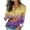 #017-Purple, variant on Women's Mardi Gras Turndown Collar Shirt Button Long Sleeve Carnival Graphic Casual Tops Gifts