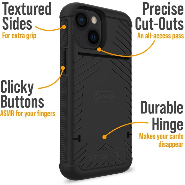 Scooch iPhone 13 Case with Card Holder [Wingmate] iPhone 13 Wallet