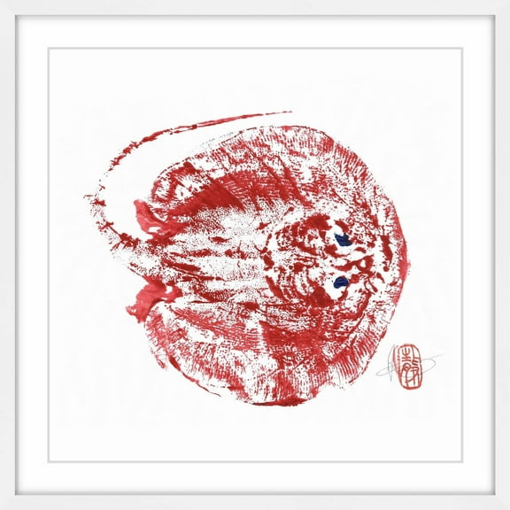 "Stingray Red" Framed Painting Print