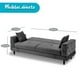 thumbnail image 4 of Sofá Cama 2 en 1 Gris Matrimonial para Sala y Recámara | Multifuncional Sofá Convertible Tipo Matrimonial, 4 of 8