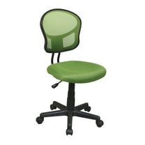 OSP Home Furnishings Mesh Task Chair In Green Fabric