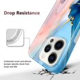 thumbnail image 5 of JAHOLAN Compatible with iPhone 13 Pro Max Case Gold Glitter Sparkle Marble Design Clear TPU Bumper Shockproof Soft, 5 of 5