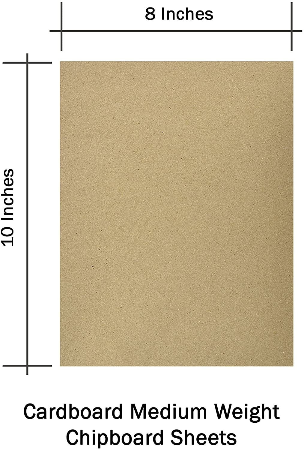 30pt 5 x 7 Brown Kraft Cardboard Chipboard 25 Pieces