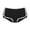 2-Black, variant on Fiaer,Women's Boy Shorts,Womens Plus Size Color Blocking Hipster Panties,Ladies Breathable Comfy Fashion Lightweight Underwear Yellow XS