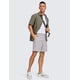thumbnail image 3 of Shorts CRZ YOGA para Hombre 7" Stretch Livianos en Gris, 3 of 6