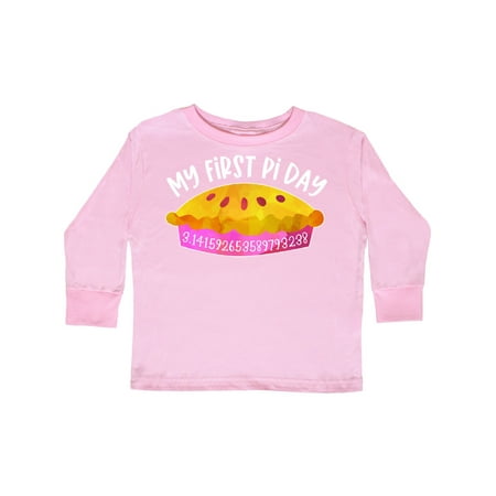 

Inktastic My 1st Pi Day Pink Pie Pan Pun Gift Toddler Boy or Toddler Girl Long Sleeve T-Shirt