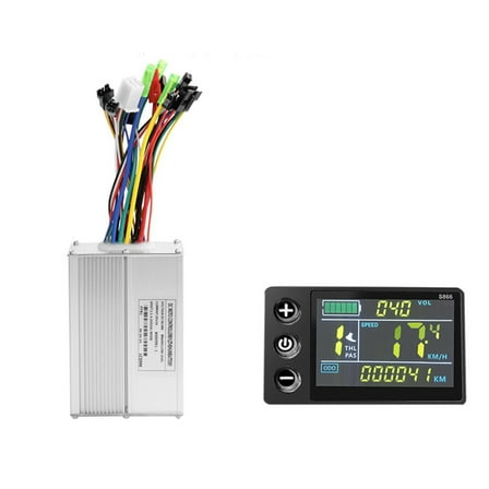 S866 Electric Bike LCD Display Dashboard SM5 2PIN 20A 36V/48V Sine Wave Controller for Mountain Bike Modification Kit