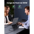 thumbnail image 2 of Cable USB C UGREEN 100W Negro Carga Rápida PD 3.0 2M Compatible con MacBook Air para Hombre, 2 of 8