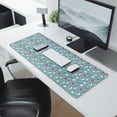 thumbnail image 2 of Long Mouse Pads for Desk,Light Blue Christmas Snowman Pattern Desk Mats on Top Of Desks, Desk Mouse Pad Extra Large with 3mm Non-Slip Base and Stitched Edge for Gaming,Office,Work,Home 31.5x11.8in, 2 of 5