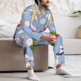 thumbnail image 7 of Lsque Colorful Koi Fish Pattern Long Sleeve Pajama Set for Men - Soft 2-Piece Sleepwear and Loungewear Set with Pockets, Comfy Nightwear-Large, 7 of 7