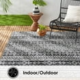 thumbnail image 6 of Nicole Miller New York Patio Country Odina Southwest Tribal Indoor/Outdoor Area Rug, Black/Grey, 7'9"x10'2", 6 of 9