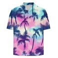thumbnail image 5 of AHTJRT Men's Tropical Aloha Shirt Vibrant Palm Frond Prints Perfect for Beach Parties & Summer Getaways Multicolor 2XL, 5 of 5