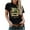 Black, variant on SMihono Womens Tops Summer Dressy Casual Women's Fashion Casual 1973 Printing Round Neck Loose Short Sleeve T Shirt Pullover Tops Oversize T-shirt for women 2023