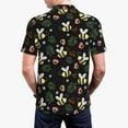 thumbnail image 4 of Balery Bees Printed Men’s Short Sleeve Polo Shirt, Midweight Men's Shirt,Golf Polo shirts -Large, 4 of 9