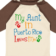thumbnail image 4 of Inktastic My Aunt in Puerto Rico Loves Me Boys or Girls Long Sleeve Baby Bodysuit, 4 of 5