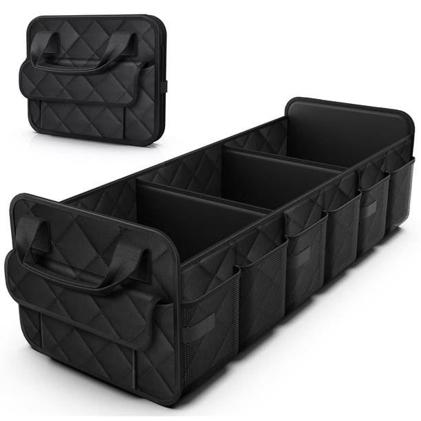 Organizador Plegable y Portátil para Cajuela de Auto HOTOR con 3 Compartimentos