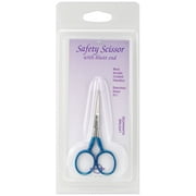Tool Tron Safety Blunt Tip Scissors 3.5"-Blue Acrylic