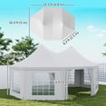 thumbnail image 3 of Outsunny 16' x 22' High Peak Octagonal Event Party Tent for Parties, 3 of 10